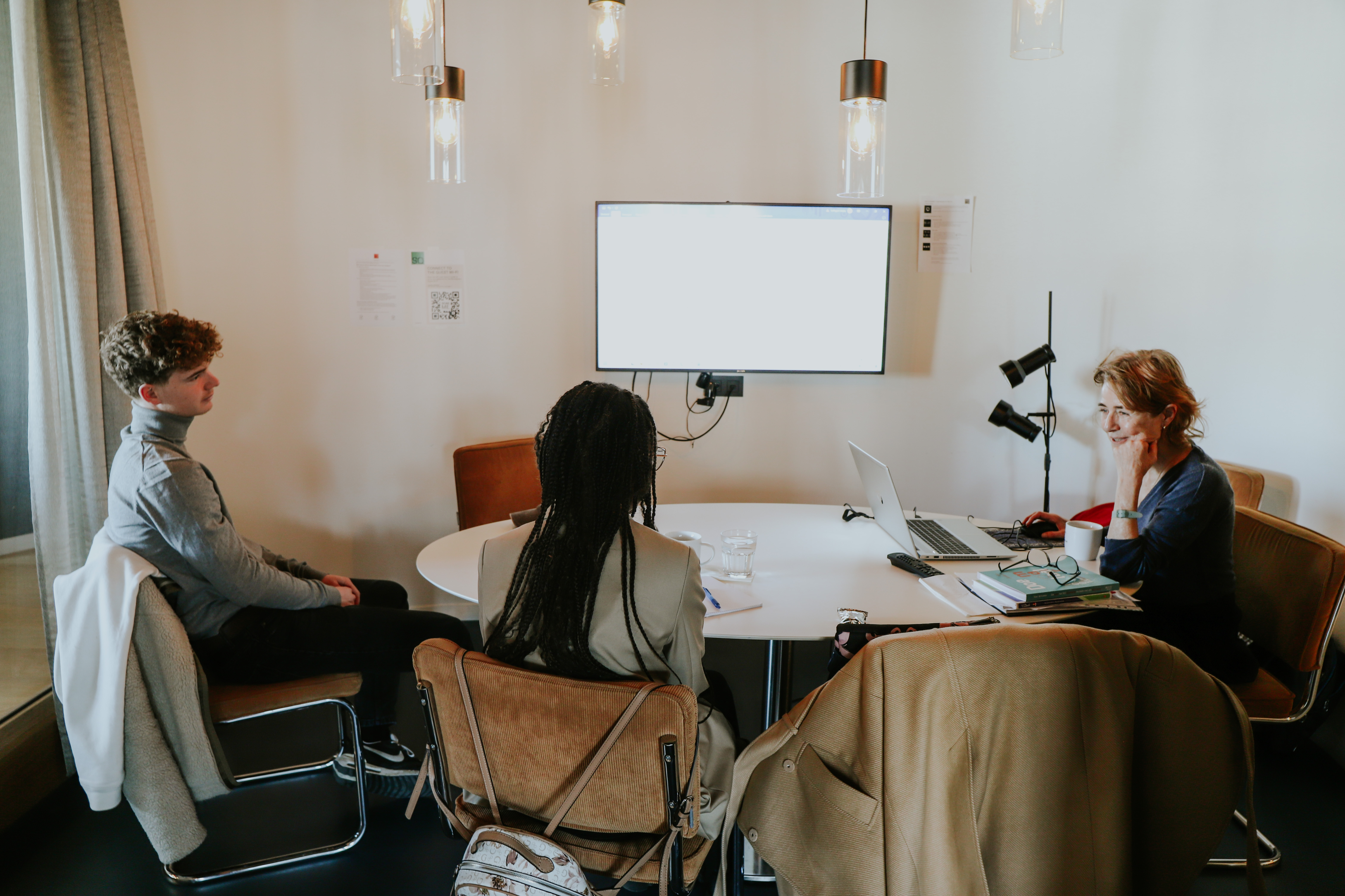 Cours de n&eacute;erlandais dans une de nos classes &agrave; l'Avenue Louise